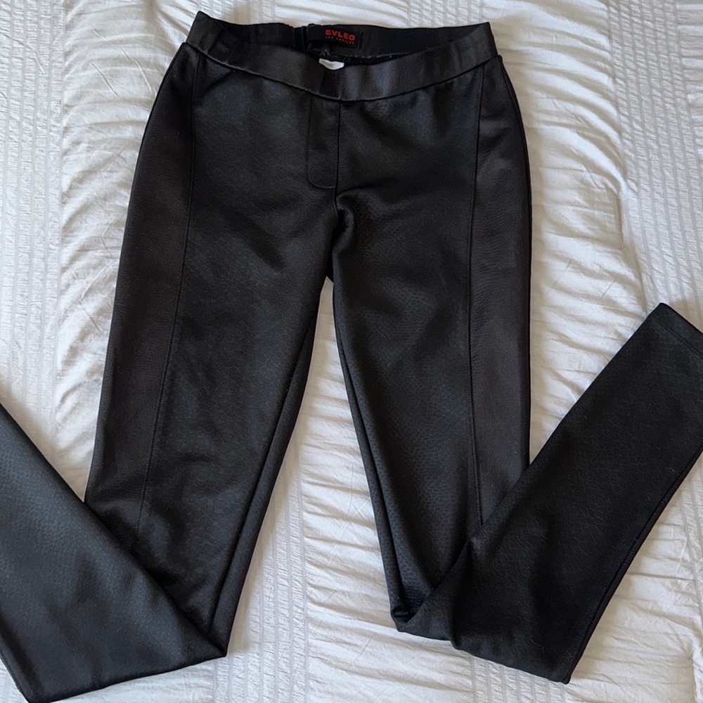 Snake skin, print, black, stretchy pants